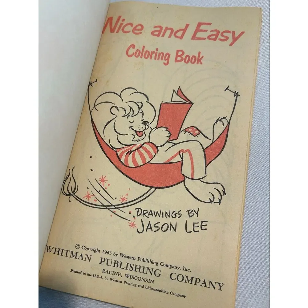 Lot of 4 Vintage Whitman Unused Coloring Books ~1965 & 1966